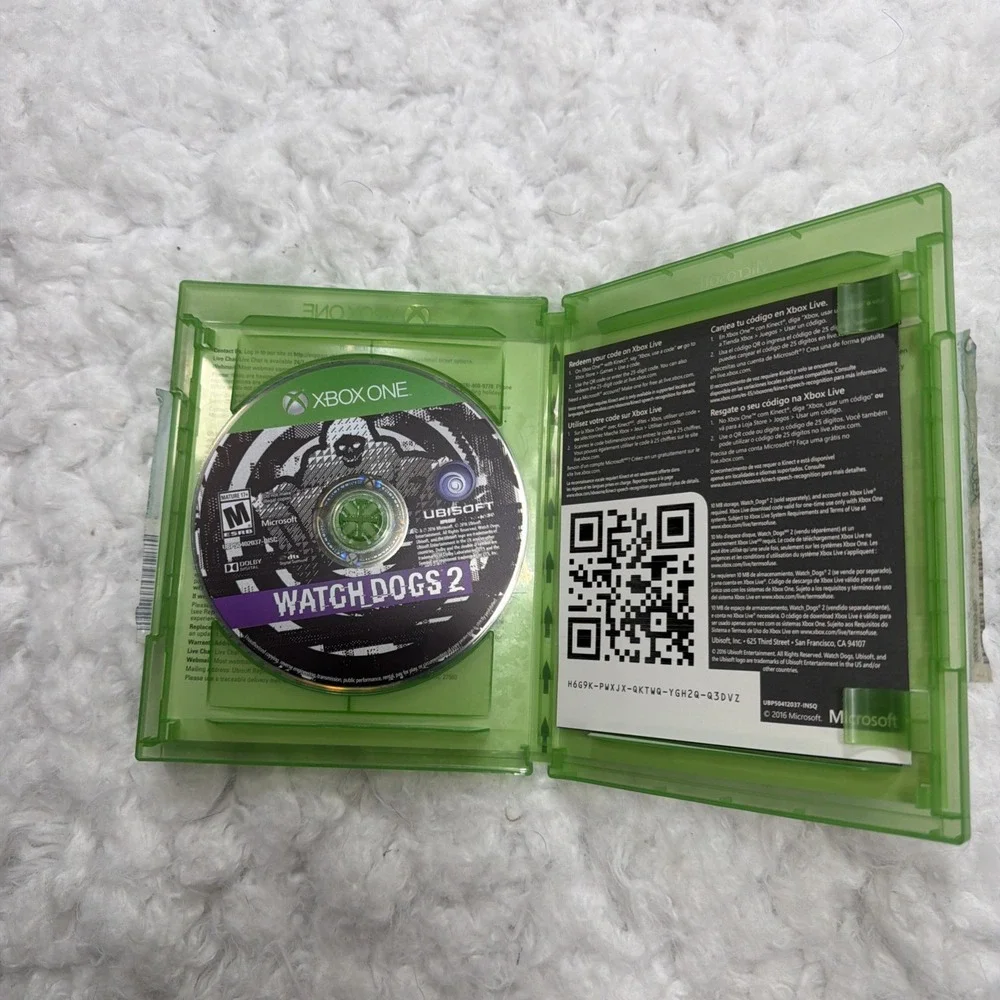 Watch Dogs 2 (Microsoft Xbox One) Great Shape! Ships Same Day Or Next Business